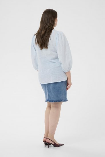 Kaffe Curve Penelopia Blouse Nantucket Breeze Blue - Camicette - 