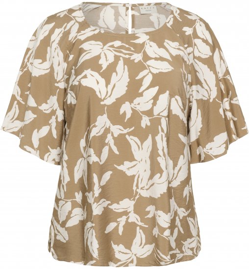 Kaffe Curve Marla Blouse Oak Chalk Leaf - Camicette - 