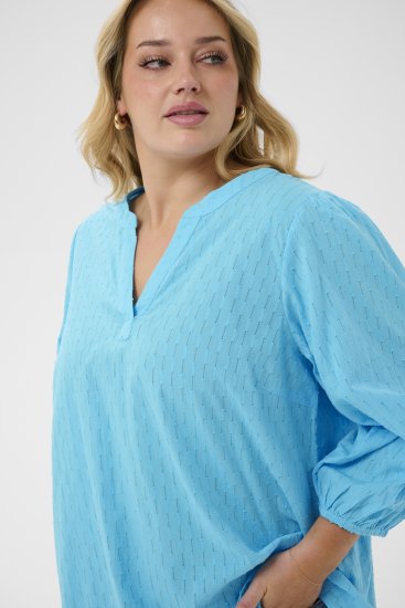 Kaffe Curve Thea Blouse Aquarius Blue - Camicie e tuniche - 