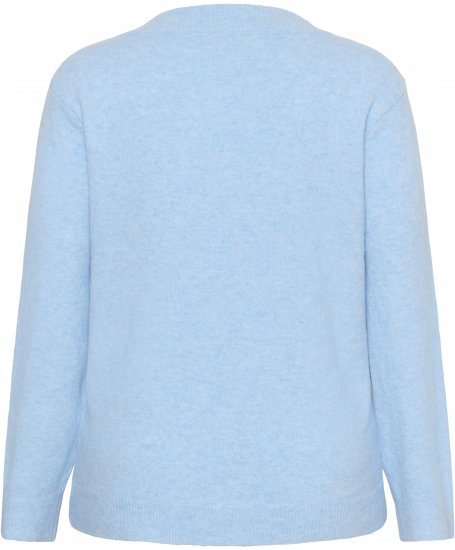 Kaffe Curve Jilanda V-Neck Pullover Blue - Pullover e cardigan - 