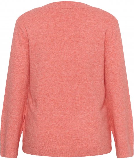 Kaffe Curve Jilanda V-Neck Pullover Red - Pullover e cardigan - 