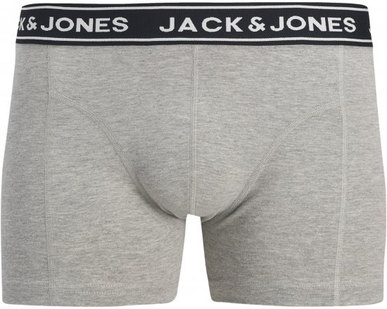Jack & Jones Hector Solid Trunks 5-Pack Grey - Boxer - Boxer Uomo Taglie Forti
