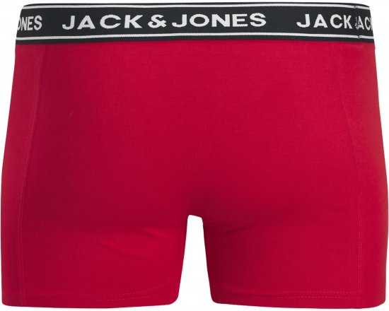 Jack & Jones Hector Solid Trunks 3-Pack Navy/Red/Grey - Boxer - Boxer Uomo Taglie Forti