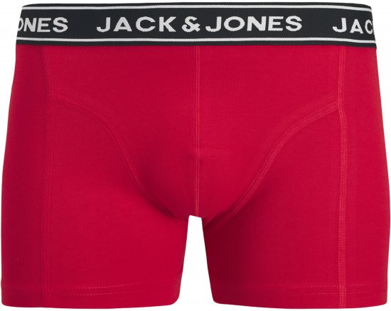 Jack & Jones Hector Solid Trunks 3-Pack Navy/Red/Grey - Boxer - Boxer Uomo Taglie Forti