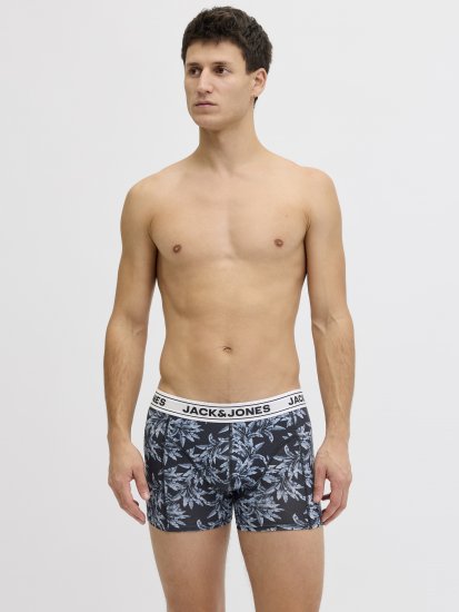 Jack & Jones Acray Flower Boxers 3-Pack Black/Navy - Intimo & costumi da bagno - Intimo Taglie Forti Uomo