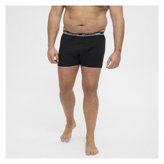 North Latitude 5-Pack Boxershorts Black - Boxer - Boxer Uomo Taglie Forti