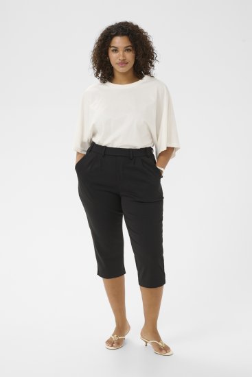 Kaffe Curve Jenna Capri Pants Black - Pantaloni - 