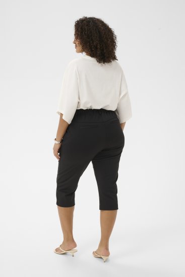 Kaffe Curve Jenna Capri Pants Black - Pantaloni - 