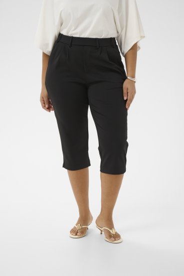Kaffe Curve Jenna Capri Pants Black - Pantaloni - 
