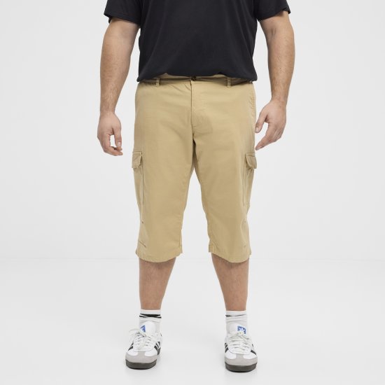 North Latitude 51136 Capri Shorts Beige - Shorts - Pantaloncini Uomo Taglie Forti