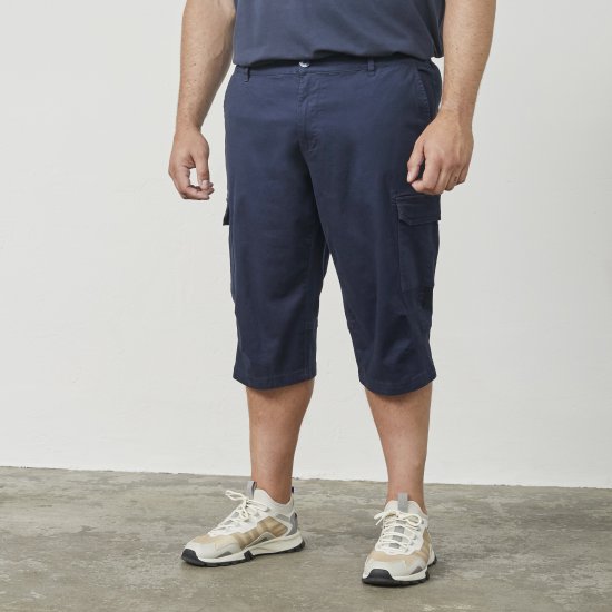 North Latitude 61150 Cargo Comfort Fit Capri Blu Navy - Shorts - Pantaloncini Uomo Taglie Forti
