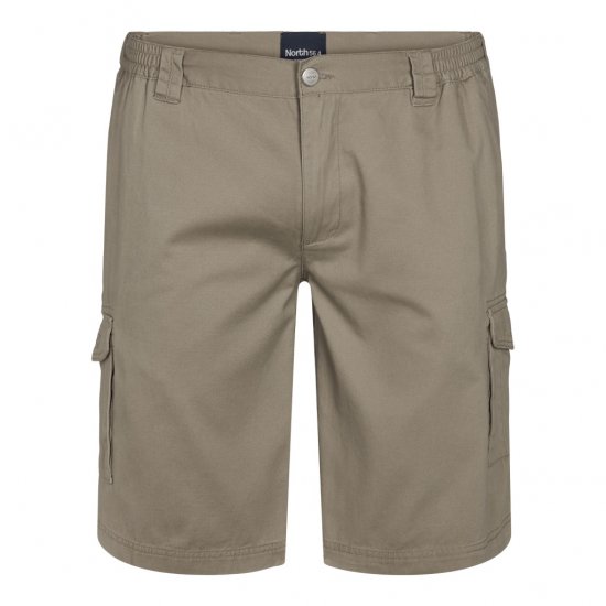 North Latitude Cargo Shorts Sand - Shorts - Pantaloncini Uomo Taglie Forti