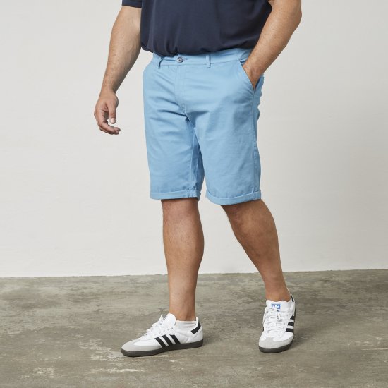 North Latitude 61147 Short Chino Blu Medio - Shorts - Pantaloncini Uomo Taglie Forti