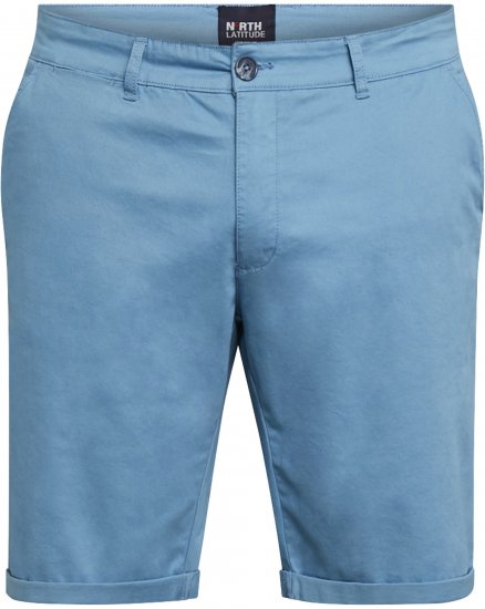 North Latitude 61147 Short Chino Blu Medio - Shorts - Pantaloncini Uomo Taglie Forti