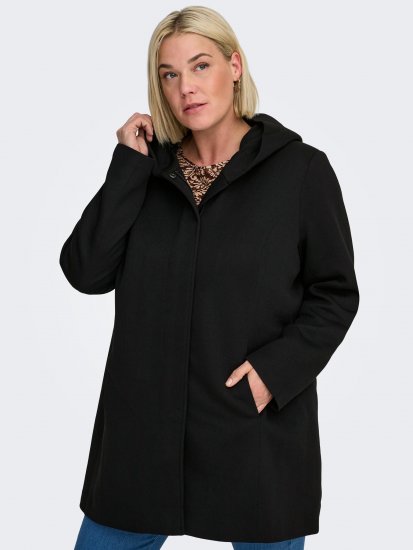Only Carmakoma Sedona Light Coat Black - Cappotti invernali - 
