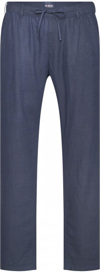 North Latitude 61155 Pantaloni In Lino Vestibilità Comfort Blu Navy - Jeans & pantaloni - Jeans & Pantaloni Uomo Taglie Forti
