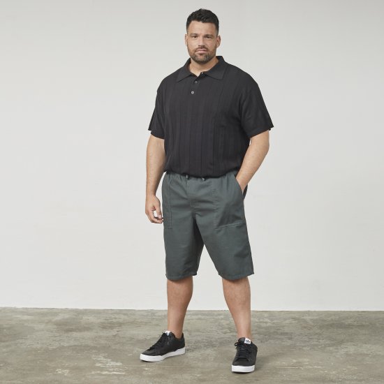 North Latitude 61336 Shorts Vestibilità Comfort Verde Polveroso Scuro - Shorts - Pantaloncini Uomo Taglie Forti