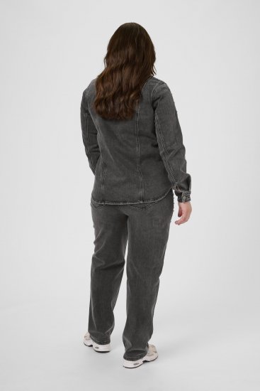 Kaffe Curve Petri Denim Jacket Grey Vintage Wash - Giacche - 