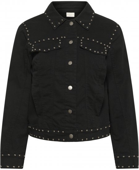 Kaffe Curve Brenn Twill Jacket Washed Black - Giacche in denim - 