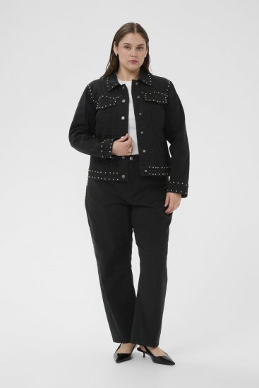Kaffe Curve Brenn Twill Jacket Washed Black - Giacche in denim - 