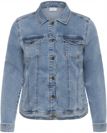 Kaffe Curve Vilana Denim Jacket Washed Blue - Giacche in denim - 