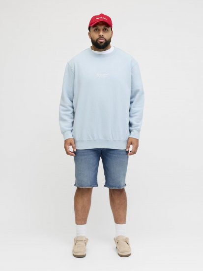 Jack & Jones Rick Original Regular Fit Shorts Blue - Shorts - Pantaloncini Uomo Taglie Forti