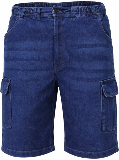 Espionage ST063 Denim Cargo Shorts Blue - Shorts - Pantaloncini Uomo Taglie Forti