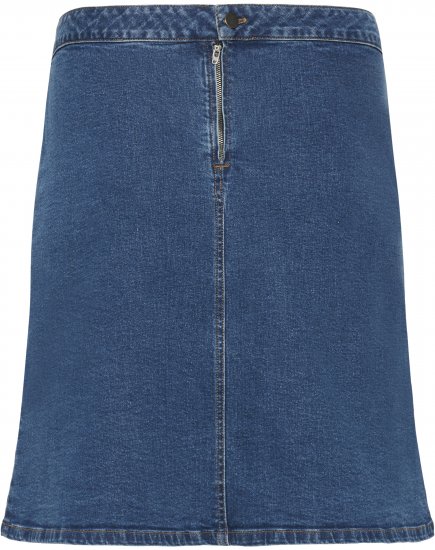 Kaffe Curve Leni Denim Skirt Blue - Gonne - 