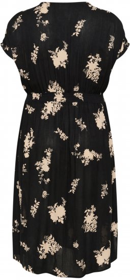 Kaffe Curve Jenna Abito Nero/Brown Flower stampa - Abiti - 