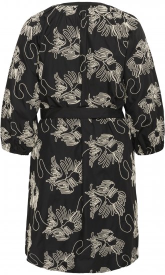 Kaffe Curve Kimmie Dress Black Chalk Embroidery - Vestiti midi - 