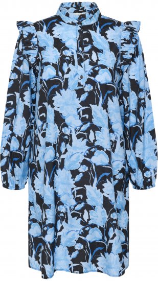 Kaffe Curve Sasja Abito Blue Snake Flower - Abiti - 