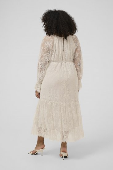 Kaffe Curve Amalie Lace Dress Moonbeam - Vestiti midi - 