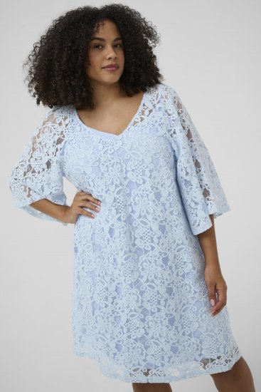 Kaffe Curve Lucy Dress Nantucket Breeze Blue - Vestiti midi - 