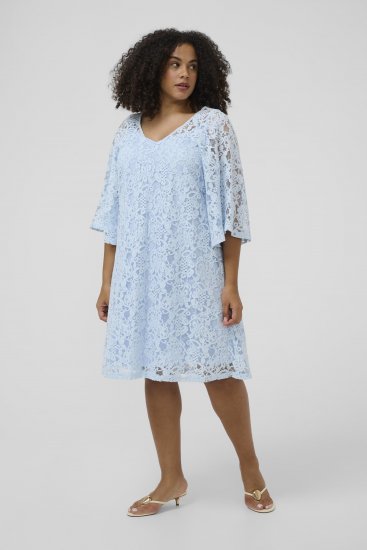 Kaffe Curve Lucy Dress Nantucket Breeze Blue - Vestiti midi - 