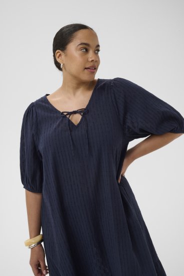 Kaffe Curve Thea Dress Midnight Marine - Vestiti maxi - 