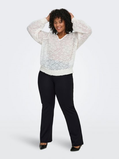 Only Carmakoma Pever Flared Pants Black - Pantaloni - 