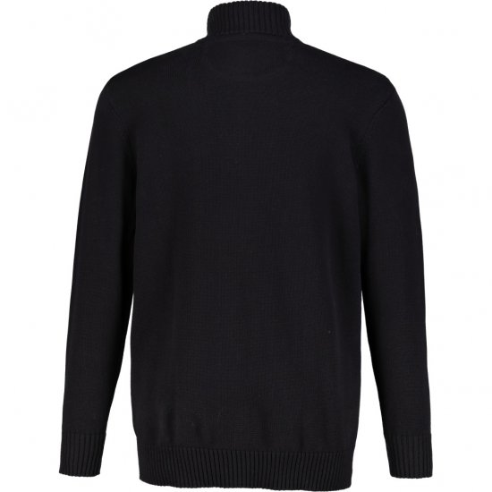 JP1880 Cardigan Knitted with Zipper Black TALL - ABBIGLIAMENTO UOMO MT-6XLT - Taglie Tall Uomo