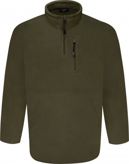 Espionage FL034 Microfleece Half Zip Jacket Light Olive - Giubbotti - Giubbotti Uomo Taglie Forti
