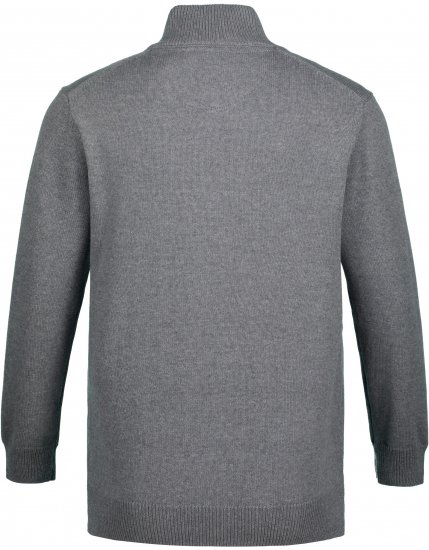 JP1880 Sweater Quarter Zipper Grey - Felpe & felpe con cappuccio - Felpe & Felpe con Cappuccio Uomo Taglie Forti