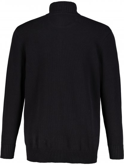 JP1880 Sweater Knitter with Zipper Black - Felpe & felpe con cappuccio - Felpe & Felpe con Cappuccio Uomo Taglie Forti