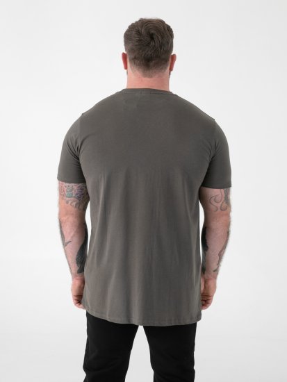 D555 Flyers Crew Neck T-shirt Khaki - Magliette - Magliette Uomo Taglie Forti