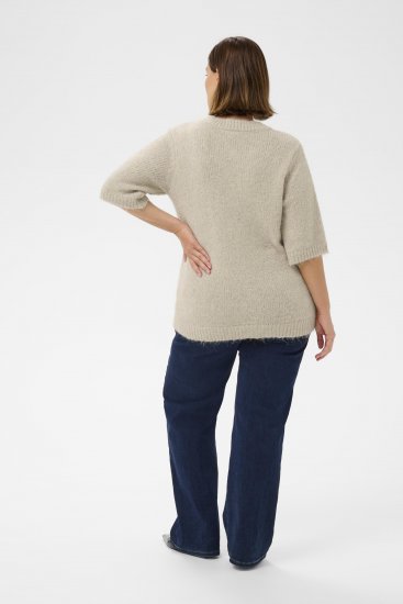 Kaffe Curve Emilia Cardigan Feather Grey Melange - Cardigan - 