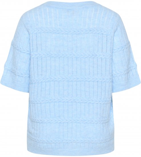 Kaffe Curve Minia Pullover Powder Blue Melange - Maglioni lavorati a maglia - 