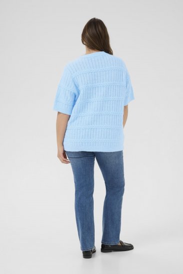 Kaffe Curve Minia Pullover Powder Blue Melange - Maglioni lavorati a maglia - 