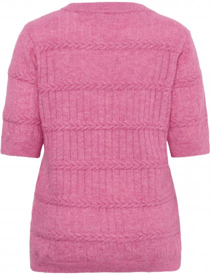 Kaffe Curve Minia Pullover Pink Power Melange - Maglioni lavorati a maglia - 