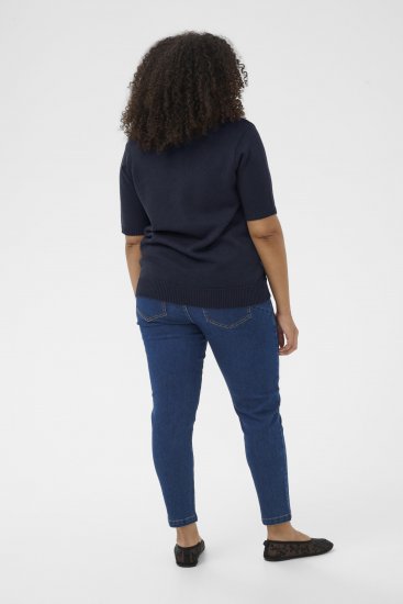 Kaffe Curve Leani Knitted Pullover Midnight Marine - Maglioni lavorati a maglia - 
