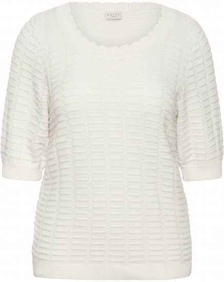 Kaffe Curve Lotia Pullover Chalk - Maglioni lavorati a maglia - 