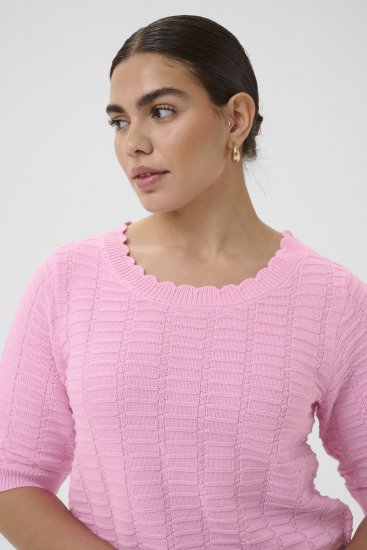 Kaffe Curve Lotia Pullover Pink Frosting - Maglioni lavorati a maglia - 