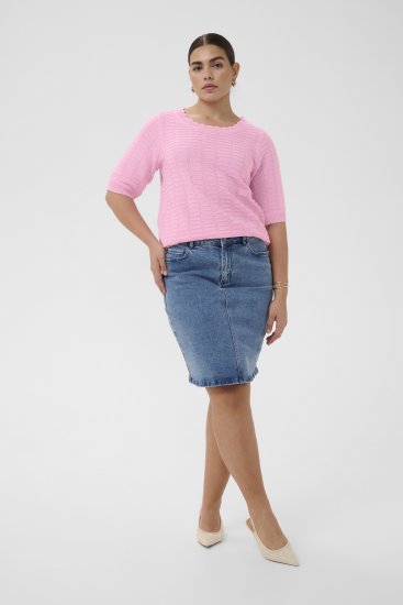 Kaffe Curve Lotia Pullover Pink Frosting - Maglioni lavorati a maglia - 