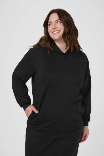 Kaffe Curve Annita Sweatshirt Black - Felpe con cappuccio - 